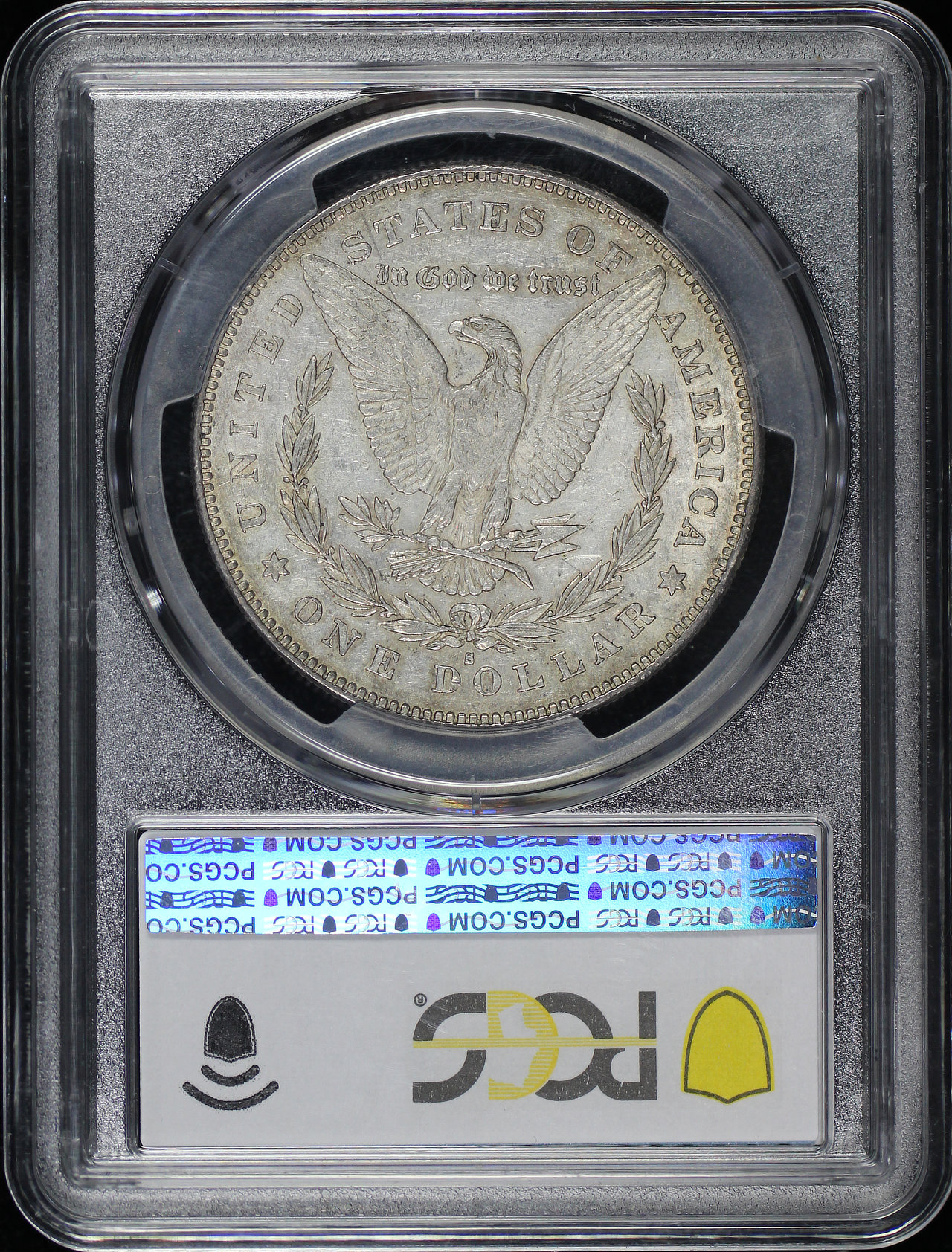 Reverse of this 1879-S Morgan Dollar Reverse of 1878 PCGS AU-50