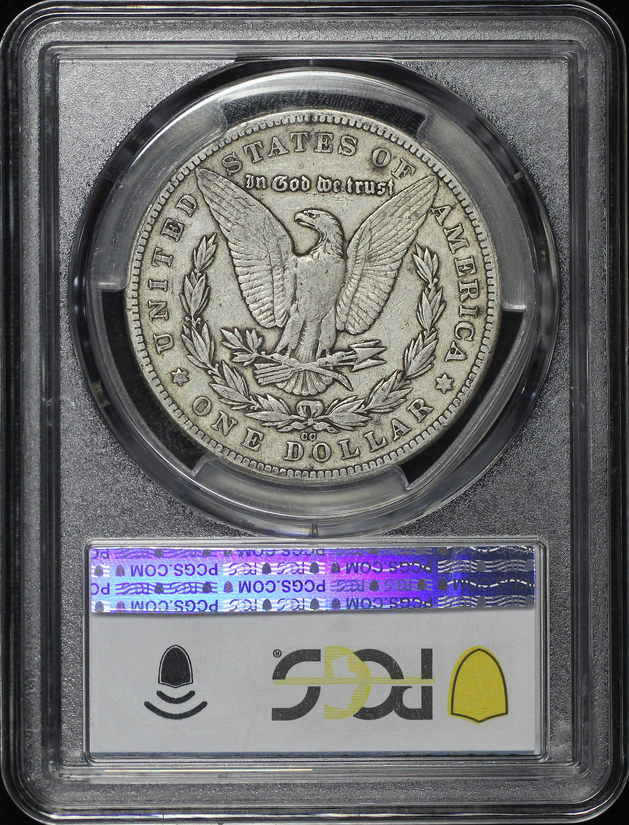 Reverse of this 1880-CC Morgan Dollar PCGS VF-25