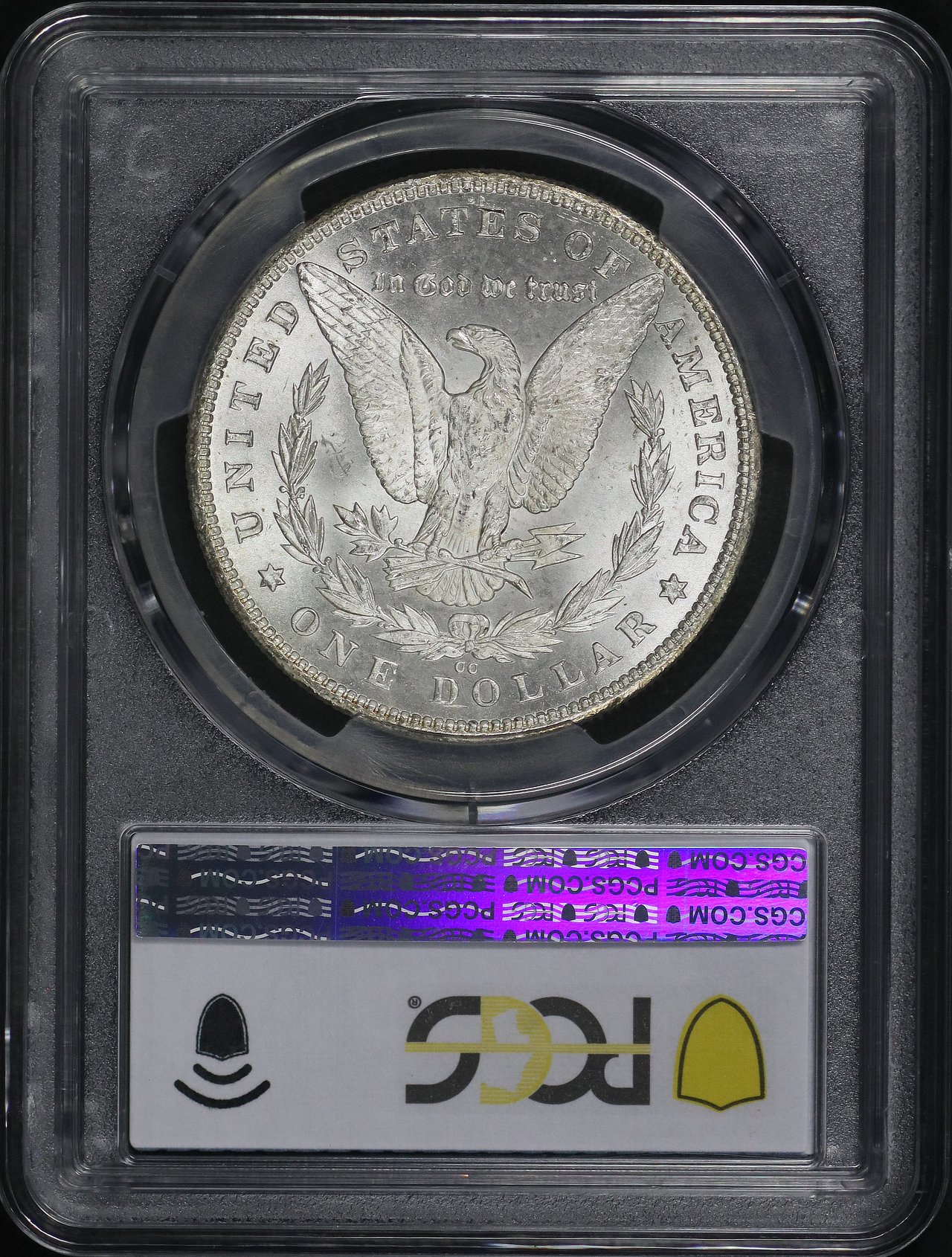 Reverse of this 1880-CC Morgan Dollar PCGS MS-63