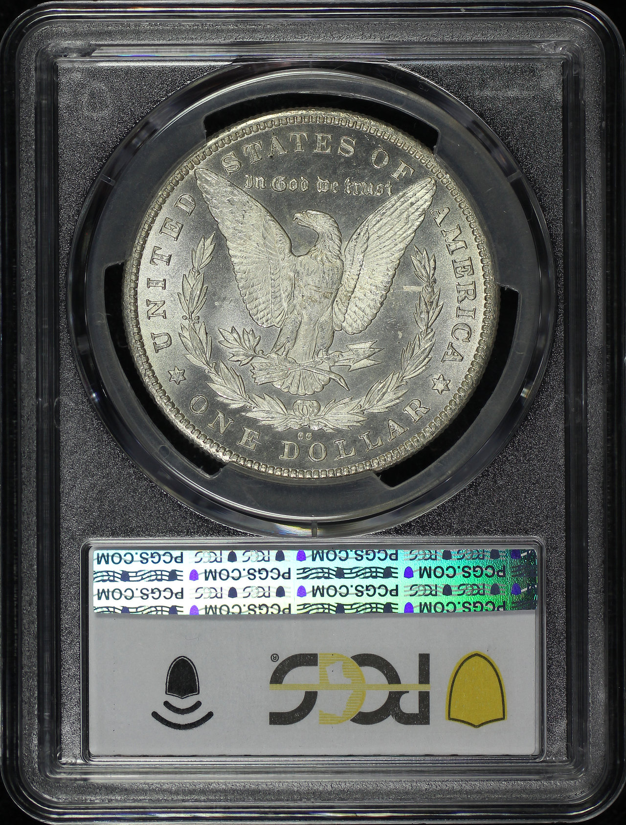 Reverse of this 1880-CC Morgan Dollar PCGS MS-64