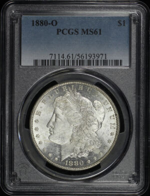 Obverse of this 1880-O Morgan Dollar PCGS MS-61