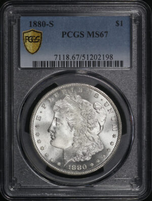 Obverse of this 1880-S Morgan Dollar PCGS MS-67