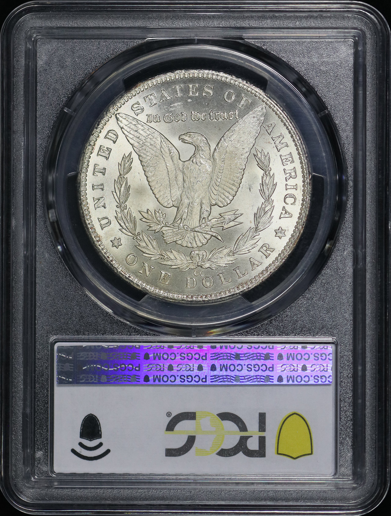 Reverse of this 1881-CC Morgan Dollar PCGS MS-62