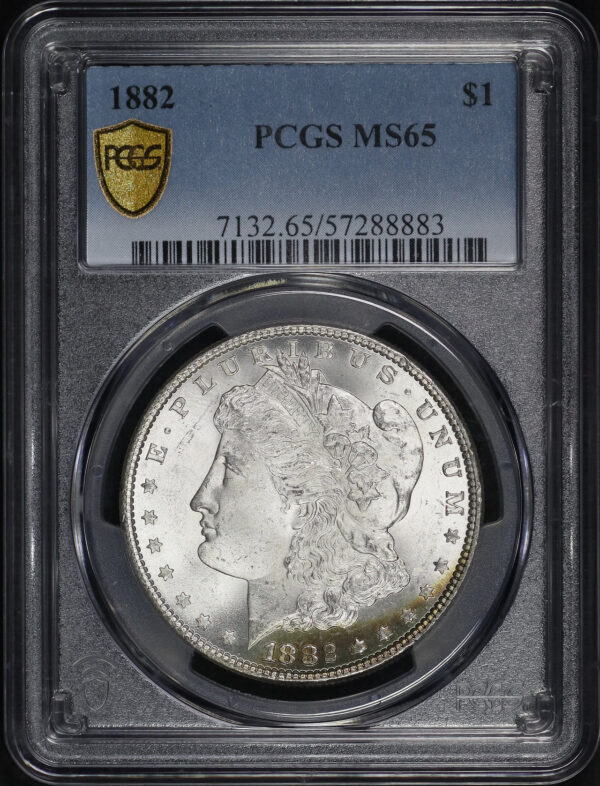 Obverse of this 1882 Morgan Dollar PCGS MS-65