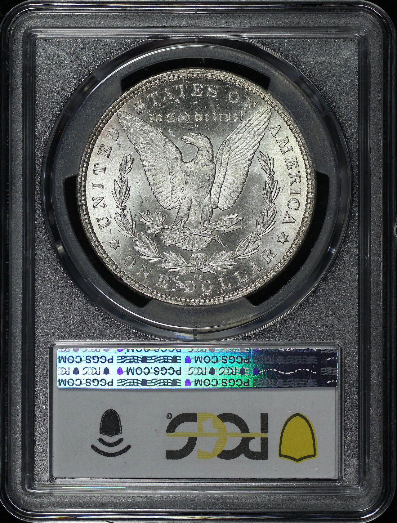 Reverse of this 1882-CC Morgan Dollar PCGS MS-63