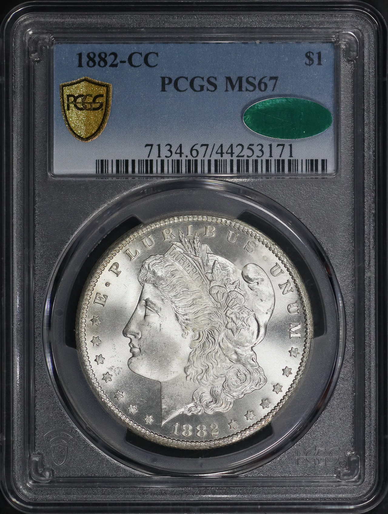 1882-CC Morgan Dollar PCGS MS-67 CAC | Northern Nevada Coin