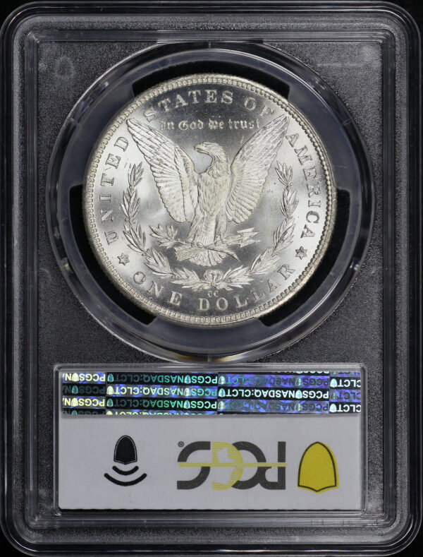 Reverse of this 1882-CC Morgan Dollar PCGS MS-67