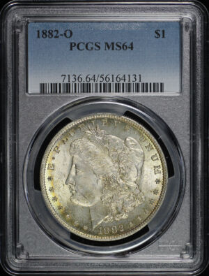 Obverse of this 1882-O Morgan Dollar PCGS MS-64