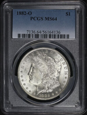 Obverse of this 1882-O Morgan Dollar PCGS MS-64