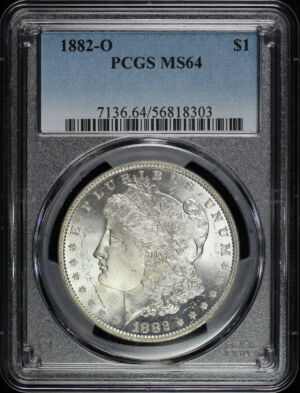Obverse of this 1882-O Morgan Dollar PCGS MS-64
