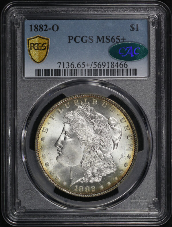 Obverse of this 1882-O Morgan Dollar PCGS MS-65+ CAC