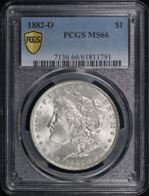 Obverse of this 1882-O Morgan Dollar PCGS MS-66
