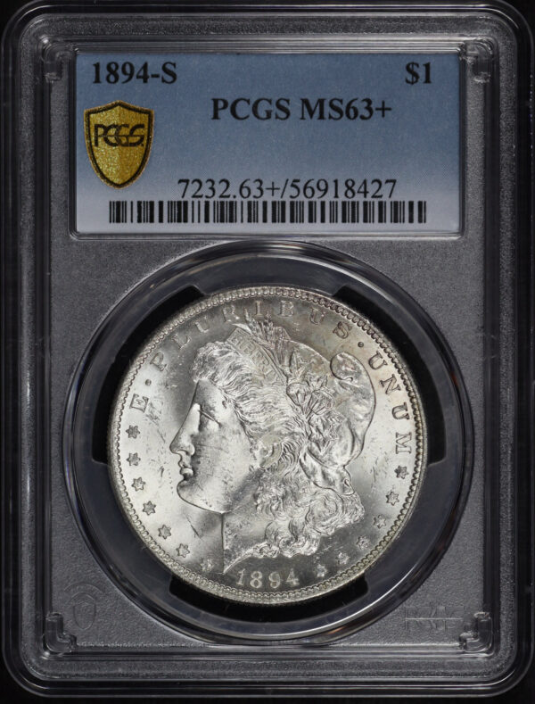 Obverse of this 1882-O/S Strong Morgan Dollar PCGS MS-64+
