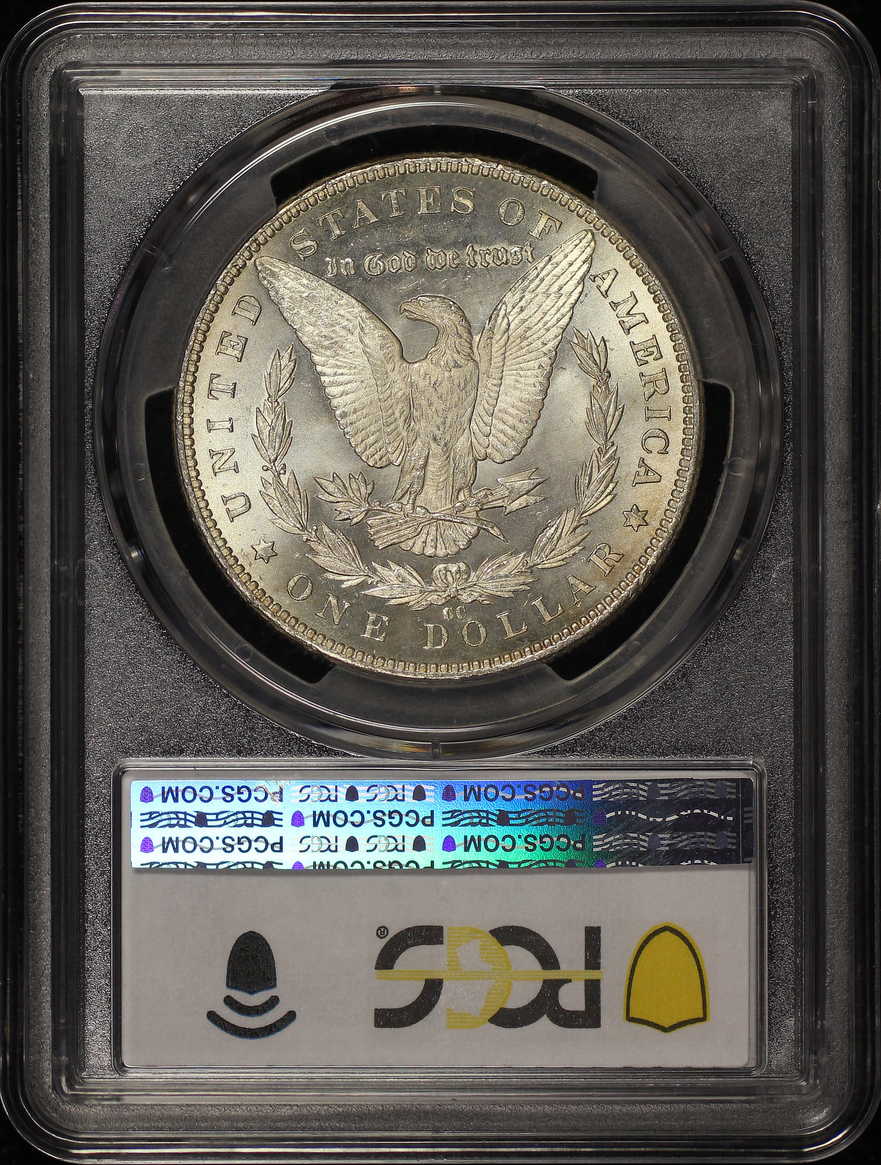 Reverse of this 1883-CC Morgan Dollar PCGS MS-64