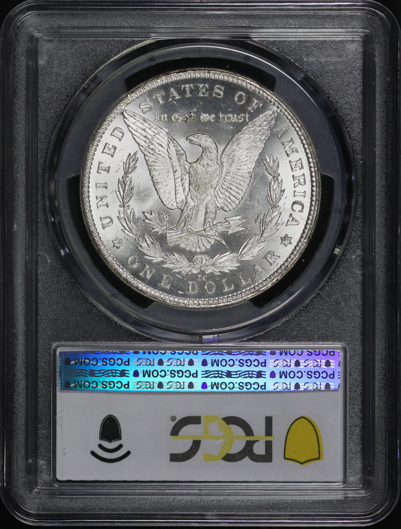 Reverse of this 1883-CC Morgan Dollar PCGS MS-65