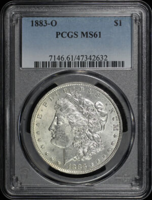 Obverse of this 1883-O Morgan Dollar PCGS MS-61
