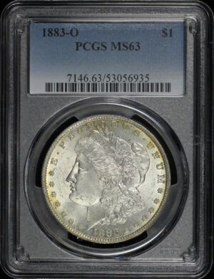 Obverse of this 1883-O Morgan Dollar PCGS MS-63