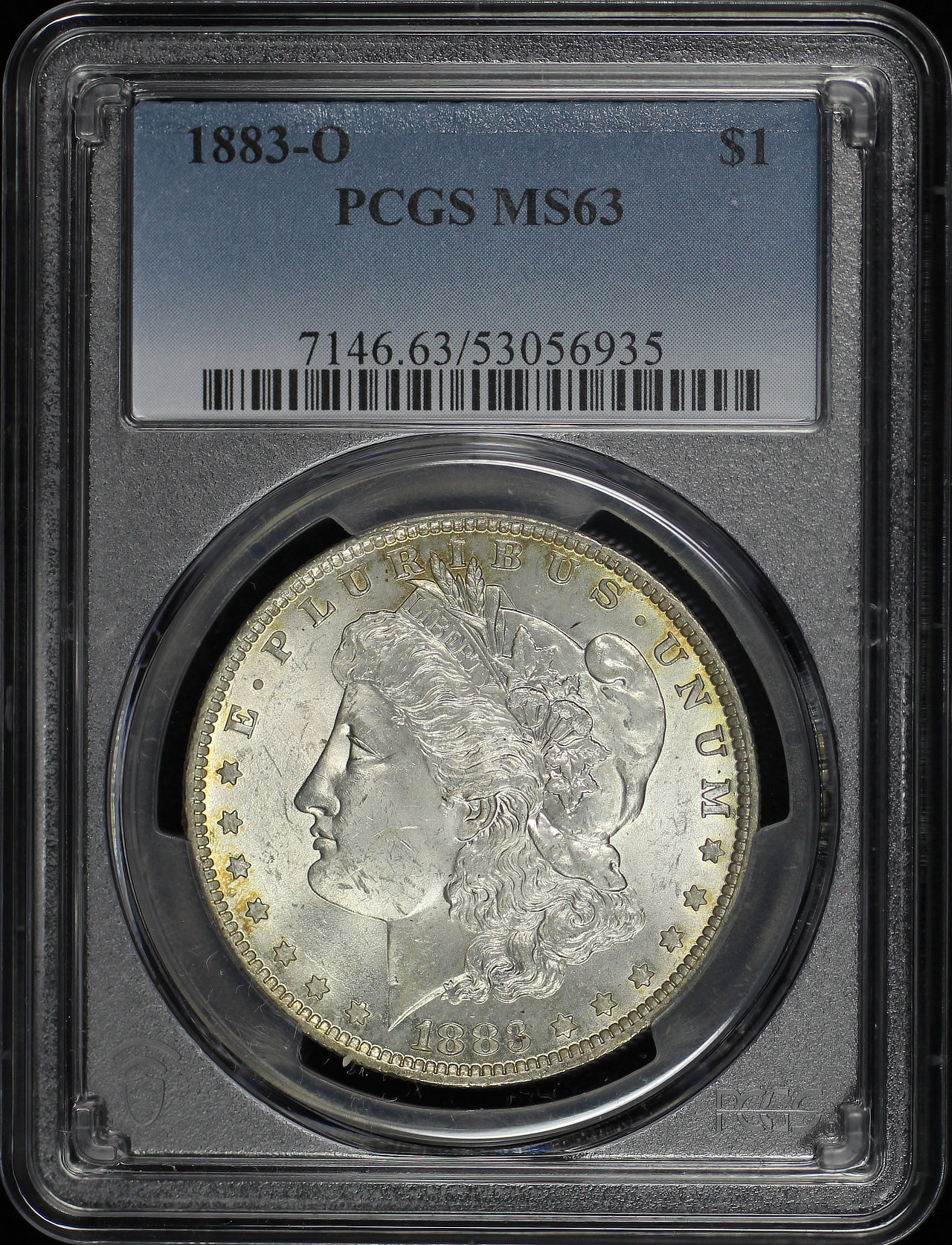 Obverse of this 1883-O Morgan Dollar PCGS MS-63