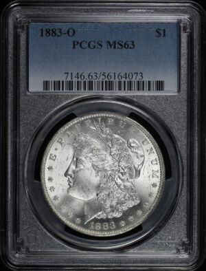 Obverse of this 1883-O Morgan Dollar PCGS MS-63
