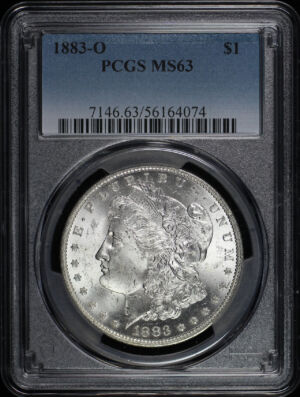 Obverse of this 1883-O Morgan Dollar PCGS MS-63