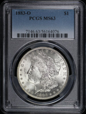 Obverse of this 1883-O Morgan Dollar PCGS MS-63