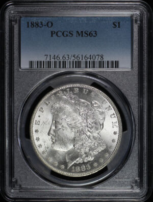 Obverse of this 1883-O Morgan Dollar PCGS MS-63