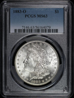 Obverse of this 1883-O Morgan Dollar PCGS MS-63