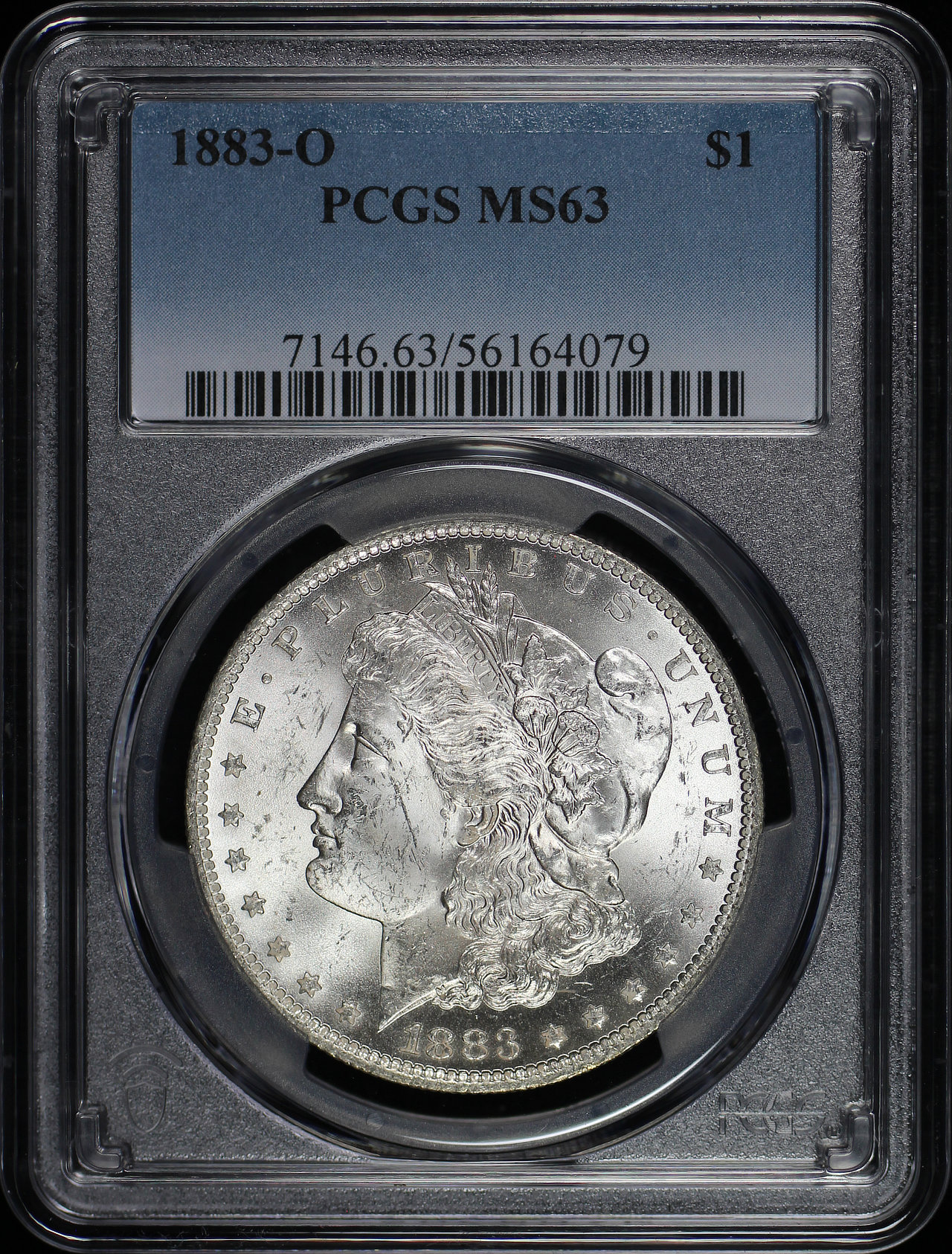 Obverse of this 1883-O Morgan Dollar PCGS MS-63