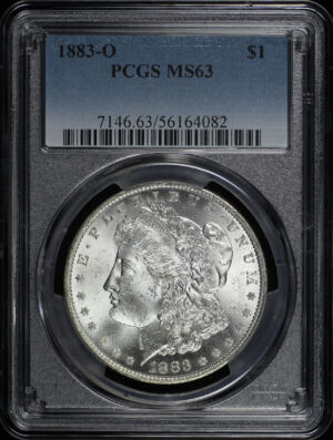 Obverse of this 1883-O Morgan Dollar PCGS MS-63