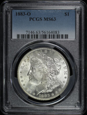 Obverse of this 1883-O Morgan Dollar PCGS MS-63