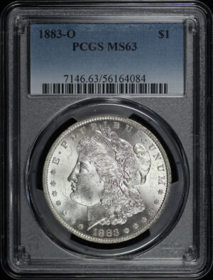 Obverse of this 1883-O Morgan Dollar PCGS MS-63