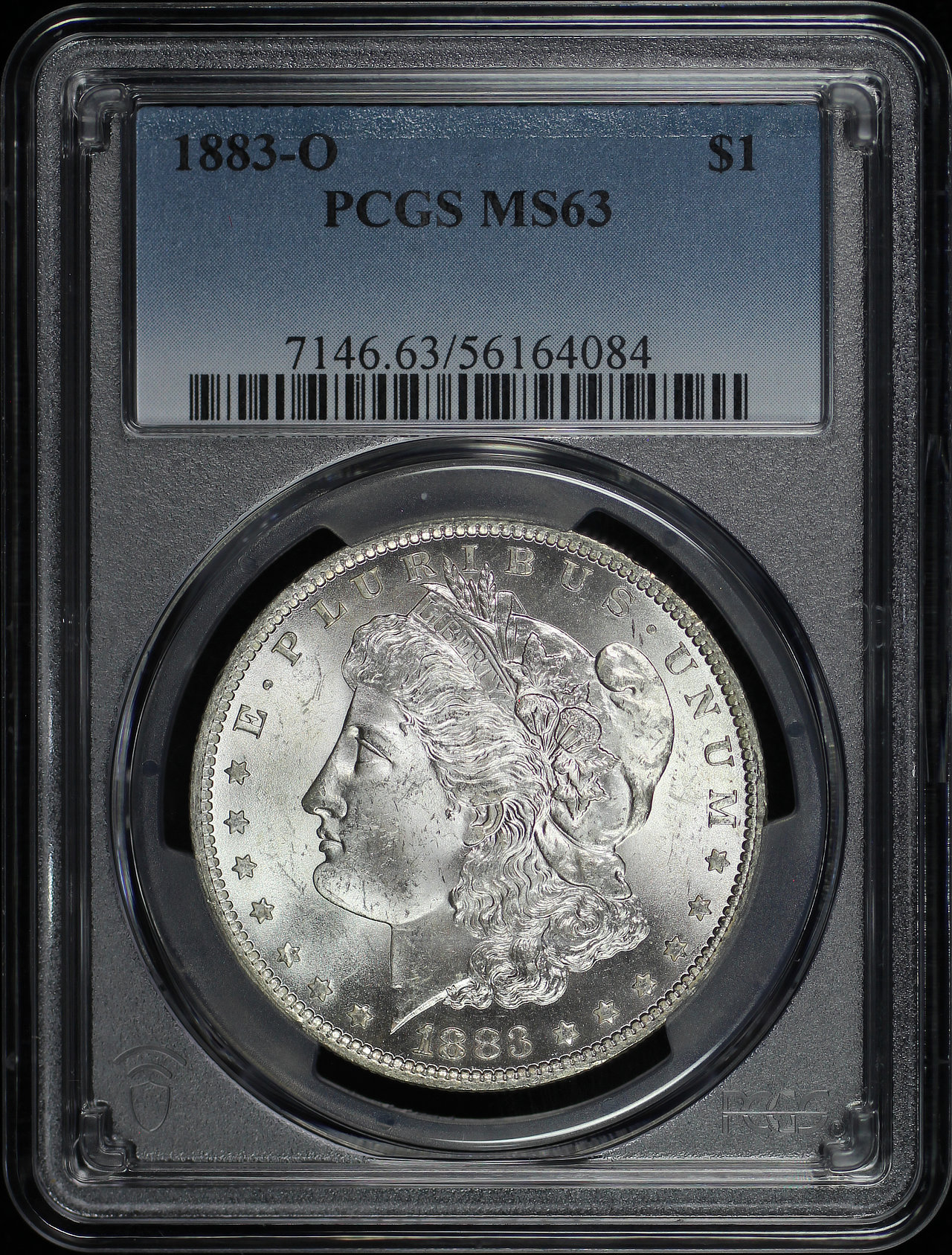 Obverse of this 1883-O Morgan Dollar PCGS MS-63