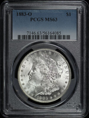 Obverse of this 1883-O Morgan Dollar PCGS MS-63