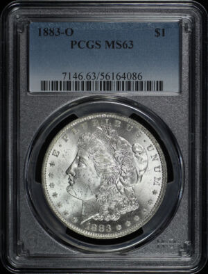Obverse of this 1883-O Morgan Dollar PCGS MS-63
