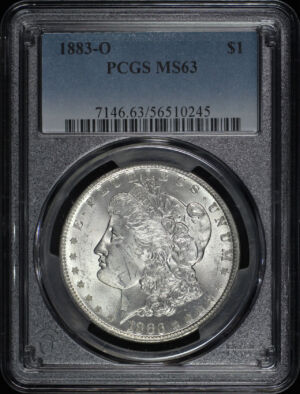 Obverse of this 1883-O Morgan Dollar PCGS MS-63