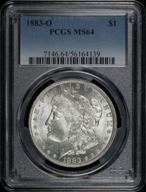 Obverse of this 1883-O Morgan Dollar PCGS MS-64