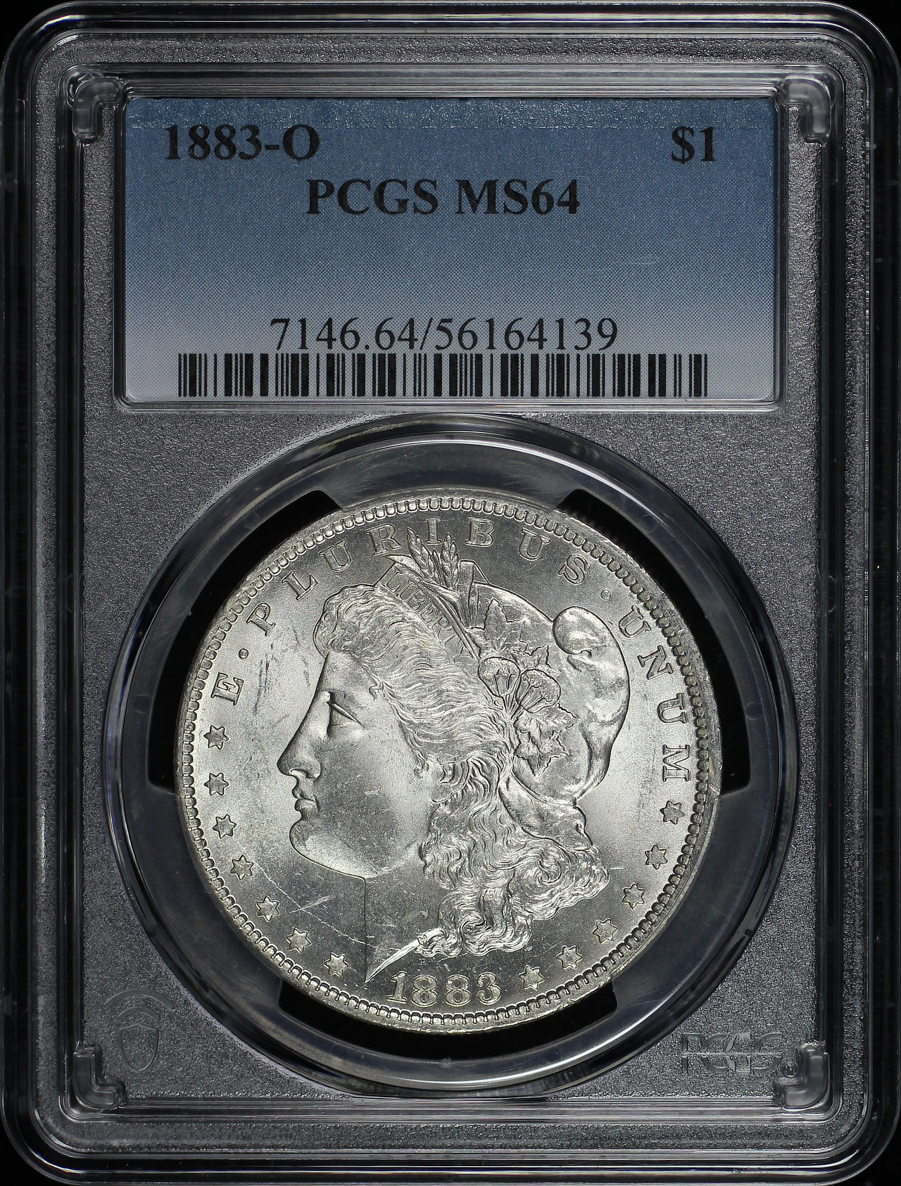 Obverse of this 1883-O Morgan Dollar PCGS MS-64
