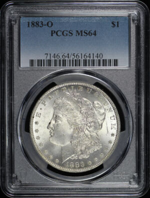 Obverse of this 1883-O Morgan Dollar PCGS MS-64