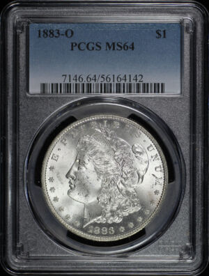 Obverse of this 1883-O Morgan Dollar PCGS MS-64