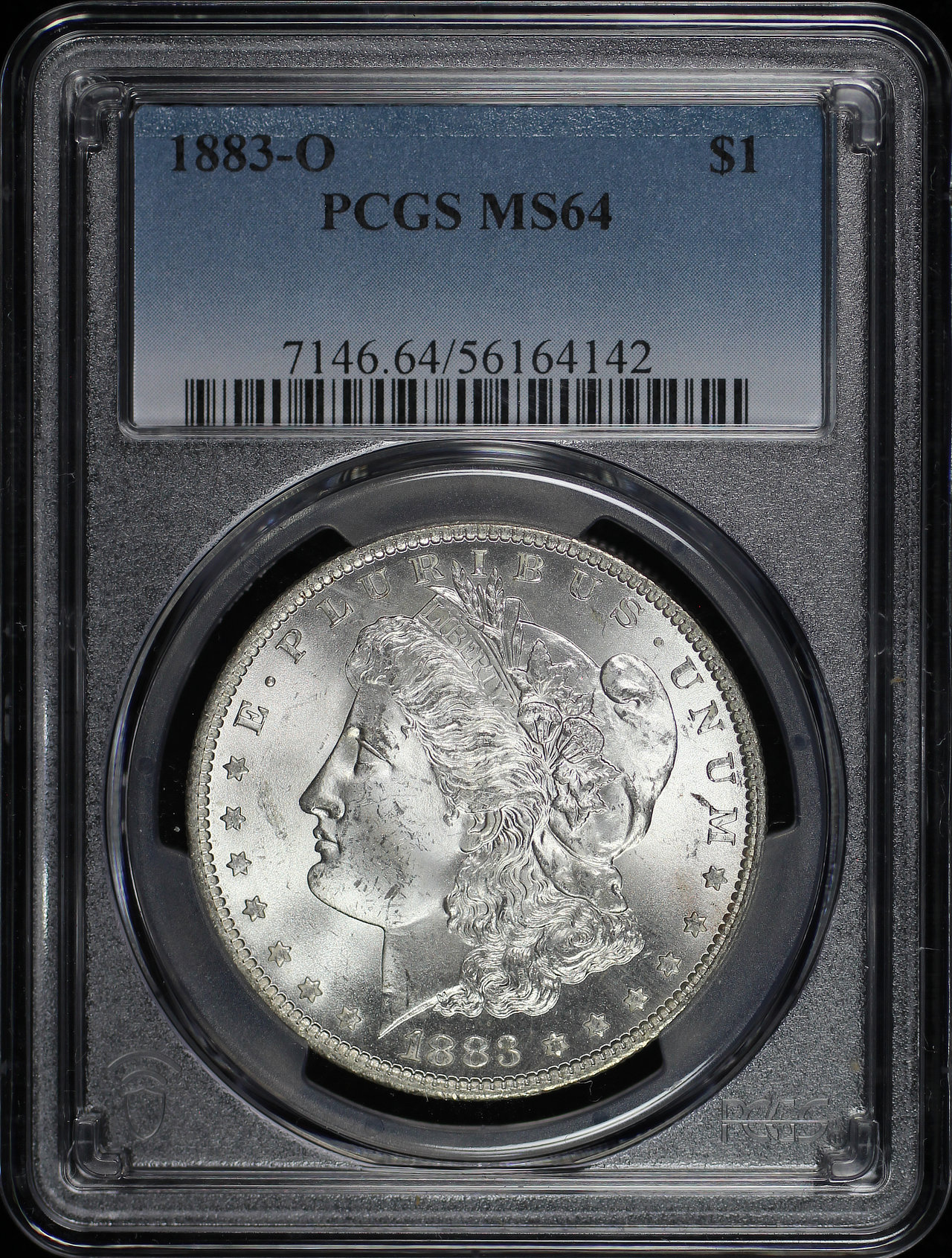 Obverse of this 1883-O Morgan Dollar PCGS MS-64