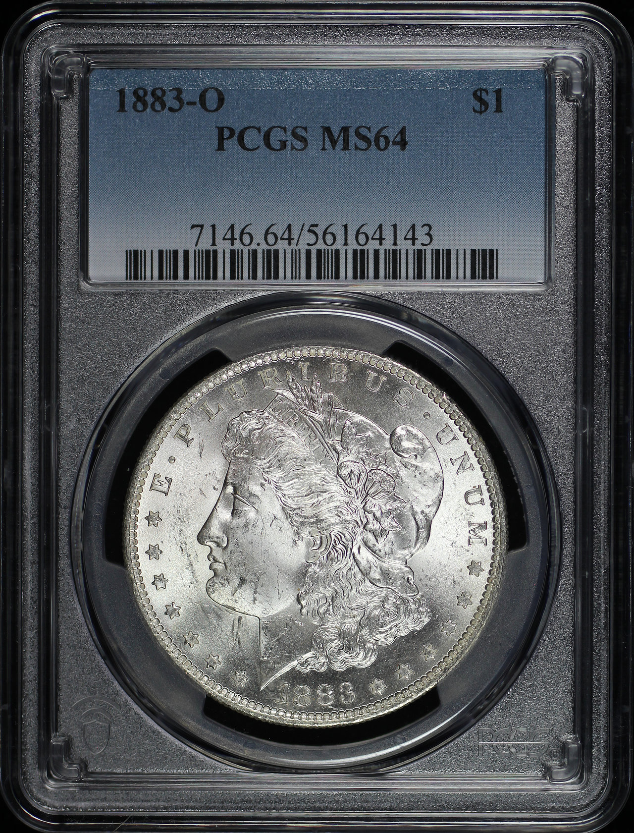 Obverse of this 1883-O Morgan Dollar PCGS MS-64