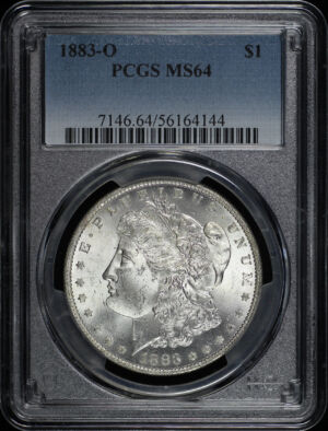 Obverse of this 1883-O Morgan Dollar PCGS MS-64