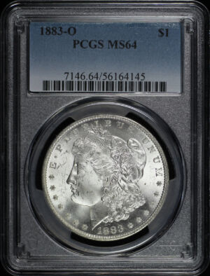 Obverse of this 1883-O Morgan Dollar PCGS MS-64