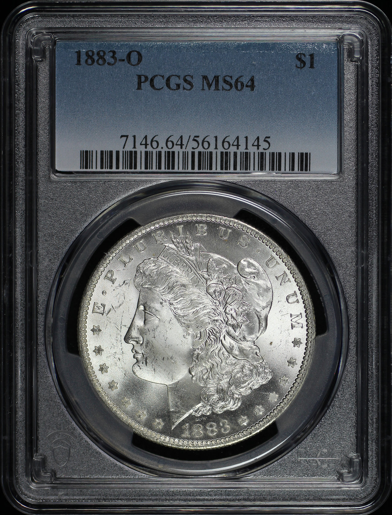 Obverse of this 1883-O Morgan Dollar PCGS MS-64