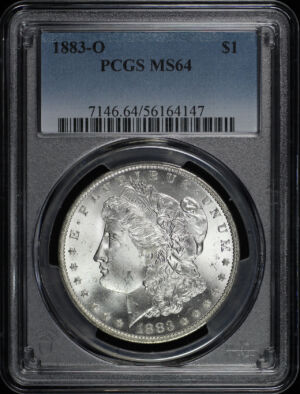 Obverse of this 1883-O Morgan Dollar PCGS MS-64