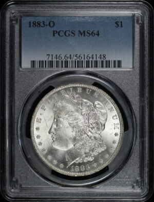 Obverse of this 1883-O Morgan Dollar PCGS MS-64