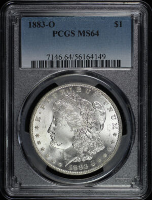 Obverse of this 1883-O Morgan Dollar PCGS MS-64