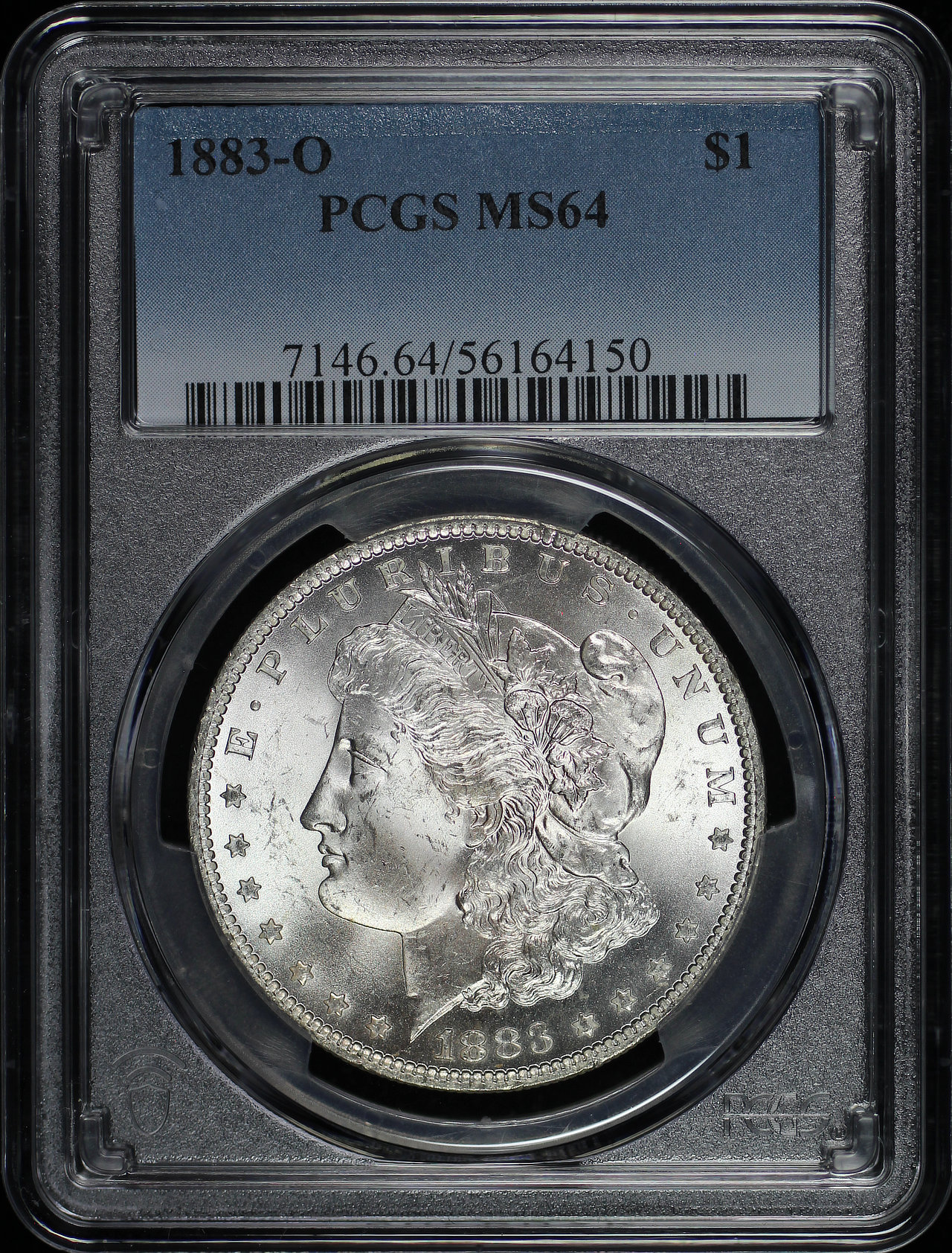 Obverse of this 1883-O Morgan Dollar PCGS MS-64