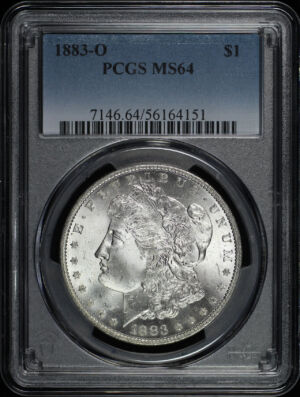 Obverse of this 1883-O Morgan Dollar PCGS MS-64