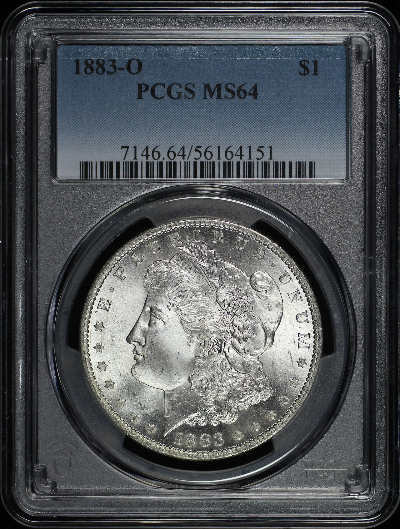 Obverse of this 1883-O Morgan Dollar PCGS MS-64